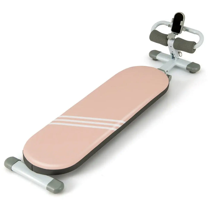 Adjustable Sit-Up Bench – Pink | Multifunctional Training Platform with 3-Angle Adjustment COSTWAY - Little and Giant Explorers Costway