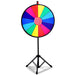 Adjustable Spinning Prize Wheel - 60cm | 14 Colour Slots and Tripod Stand COSTWAY - Little and Giant Explorers Costway