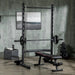 Adjustable Squat Rack with Pull Up Bar and Barbell Bar - Little and Giant Explorers HOMCOM