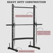 Adjustable Squat Rack with Pull Up Bar and Barbell Bar - Little and Giant Explorers HOMCOM