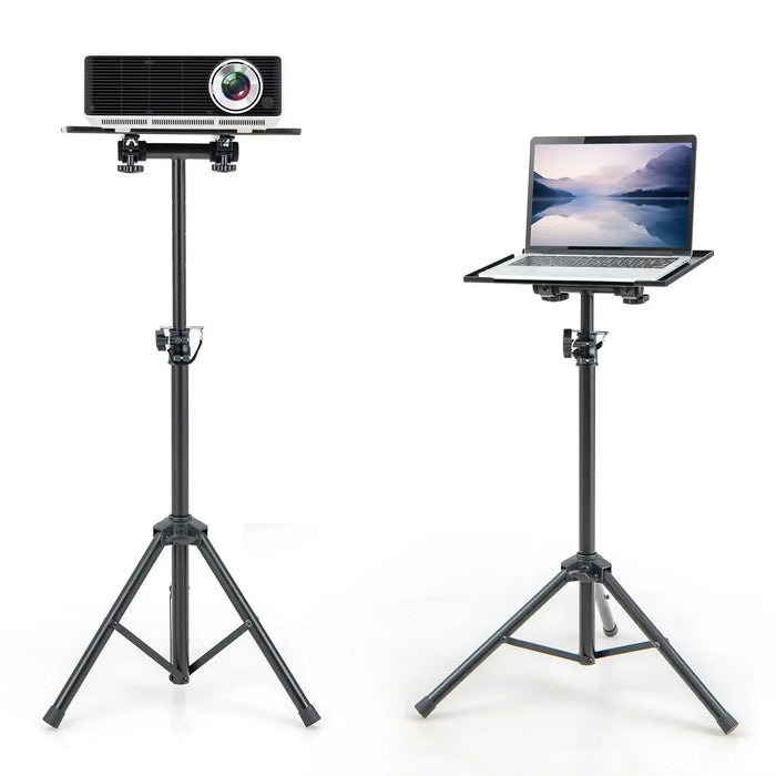 Adjustable Tripod Projector Stand – 70–118.5cm Height | 180° Tilting Tray COSTWAY - Little and Giant Explorers Costway