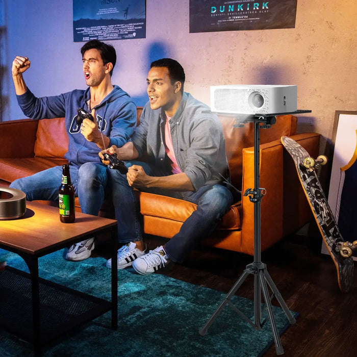 Adjustable Tripod Projector Stand – 70–118.5cm Height | 180° Tilting Tray COSTWAY - Little and Giant Explorers Costway