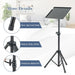 Adjustable Tripod Projector Stand – 70–118.5cm Height | 180° Tilting Tray COSTWAY - Little and Giant Explorers Costway