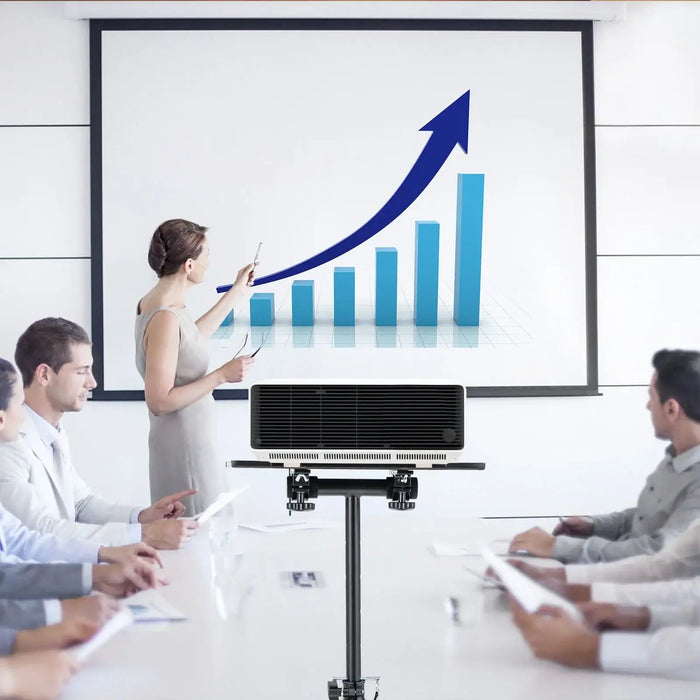 Adjustable Tripod Projector Stand – 70–118.5cm Height | 180° Tilting Tray COSTWAY - Little and Giant Explorers Costway