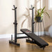 Adjustable Weight Bench Press with Barbell Rack - Little and Giant Explorers HOMCOM