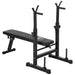 Adjustable Weight Bench Press with Barbell Rack - Little and Giant Explorers HOMCOM