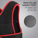 Adjustable Weighted Vest – 20kg Max - Red | 38 Removable Weight Bags HOMCOM - Little and Giant Explorers HOMCOM