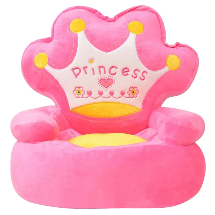 Princess Plush Children's Chair in Pink - Little and Giant Explorers vidaXL