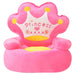 Princess Plush Children's Chair in Pink - Little and Giant Explorers vidaXL
