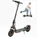 SportNow black electric scooter with 350W motor, hydraulic suspension, and pneumatic tires for adults