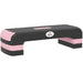 Aerobic Exercise Stepper - Pink and Black | Adjustable 3-Level Step Platform HOMCOM - Little and Giant Explorers HOMCOM