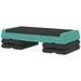 3-Height Adjustable Aerobic Fitness Stepper in Green - Little and Giant Explorers SPORTNOW