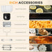 List of accessories for a grill with images and text labels.