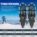 Aluminium Alloy Snowshoe Set – Silver and Black | Adjustable Snowshoes with Accessories COSTWAY - Little and Giant Explorers