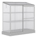 Aluminium Cold Frame Greenhouse | Compact Lean-To with Shelves OUTSUNNY - Little and Giant Explorers Outsunny