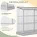 Aluminium Cold Frame Greenhouse | Compact Lean-To with Shelves OUTSUNNY - Little and Giant Explorers Outsunny