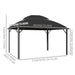 Aluminium Frame Hard Gazebo with Accessories in Brown (4 x 3m) - Little and Giant Explorers Outsunny