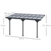 Aluminium Framed Patio Gazebo Pergola with PC Roof (4.35 x 3m) - Little and Giant Explorers Outsunny