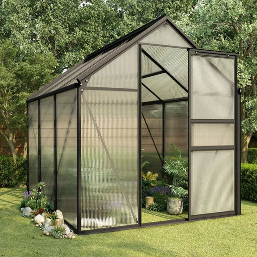 Aluminium Greenhouse in Anthracite 3.61m² - Little and Giant Explorers vidaXL