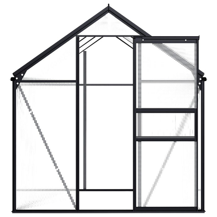 Aluminium Greenhouse in Anthracite 3.61m² - Little and Giant Explorers vidaXL