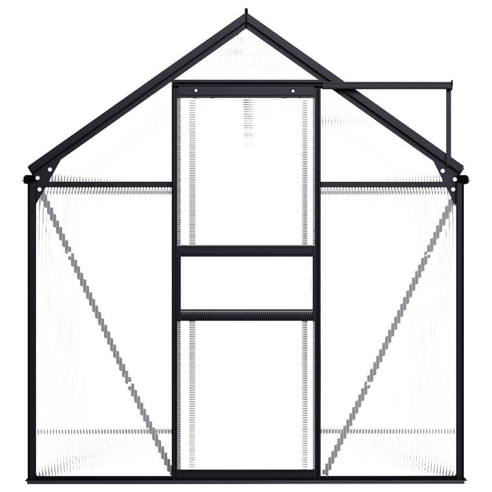 Aluminium Greenhouse in Anthracite 3.61m² - Little and Giant Explorers vidaXL