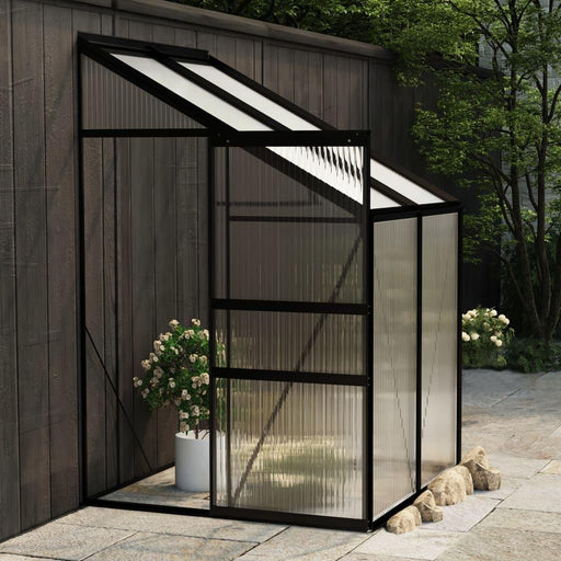 Aluminium Greenhouse in Anthracite 2.59m³ - Little and Giant Explorers vidaXL