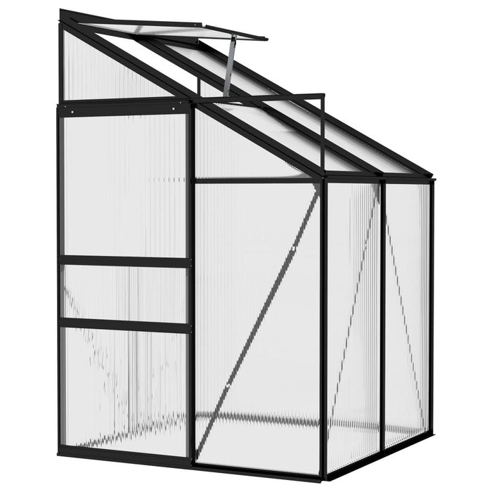 Aluminium Greenhouse in Anthracite 2.59m³ - Little and Giant Explorers vidaXL