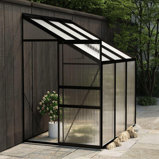 Aluminium Greenhouse in Anthracite 3.97m³ - Little and Giant Explorers vidaXL