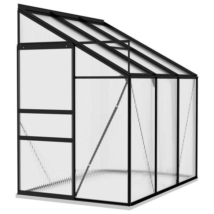 Aluminium Greenhouse in Anthracite 3.97m³ - Little and Giant Explorers vidaXL