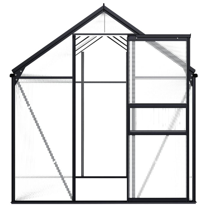 Aluminium Greenhouse in Anthracite 4.75m² - Little and Giant Explorers vidaXL