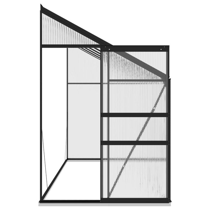 Aluminium Greenhouse in Anthracite 7.77m³ - Little and Giant Explorers vidaXL