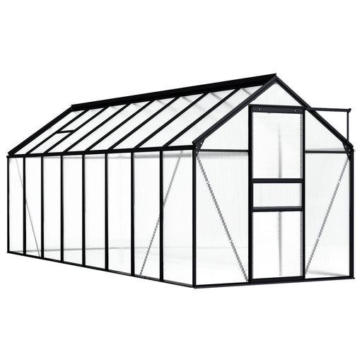 Aluminium Greenhouse in Anthracite 9.31m² - Little and Giant Explorers vidaXL