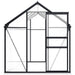 Aluminium Greenhouse with Base Frame in Anthracite 5.89m² - Little and Giant Explorers vidaXL