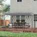 Aluminium Louvered Patio Gazebo Canopy in Grey (4 x 3m) - Little and Giant Explorers Outsunny