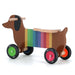 Andy Westface Dog Ride-On | Dachshund Design with Rainbow Stripes - Little and Giant Explorers Vilac