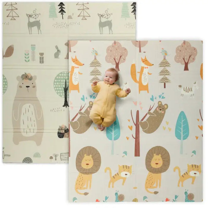 Animal Baby Play Mat – Reversible Design | Foldable 2.57㎡ Coverage AIYAPLAY - Little and Giant Explorers AIYAPLAY