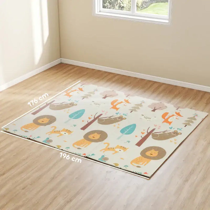 Animal Baby Play Mat – Reversible Jungle and Safari Design | Foldable 3.45㎡ Coverage AIYAPLAY - Little and Giant Explorers AIYAPLAY