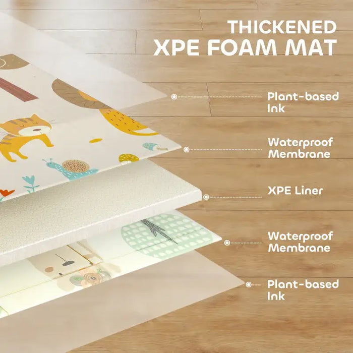 Animal Baby Play Mat – Reversible Jungle and Safari Design | Foldable 3.45㎡ Coverage AIYAPLAY - Little and Giant Explorers AIYAPLAY