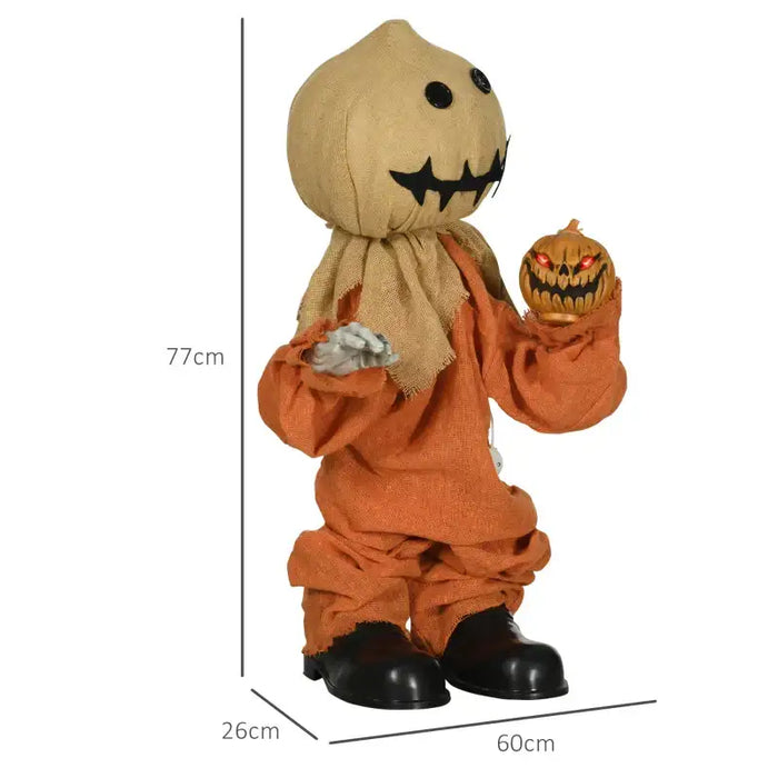 Animated Halloween Scarecrow Decoration | Sound and Touch Activated - Creepy Laugh HOMCOM - Little and Giant Explorers HOMCOM