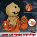 Animated Halloween Scarecrow Decoration | Sound and Touch Activated - Creepy Laugh HOMCOM - Little and Giant Explorers HOMCOM