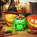 Animated Halloween Skeleton Candy Bowl – Sound Activated Prop | Green LED Eyes and Creepy Howling HOMCOM - Little and Giant Explorers HOMCOM