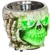 Animated Halloween Skeleton Candy Bowl – Sound Activated Prop | Green LED Eyes and Creepy Howling HOMCOM - Little and Giant Explorers HOMCOM