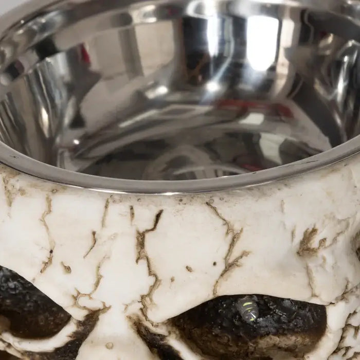 Animated Halloween Skeleton Candy Bowl – Sound Activated Prop | Green LED Eyes and Creepy Howling HOMCOM - Little and Giant Explorers HOMCOM