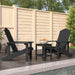 Anthracite Garden Adirondack Chairs with Table - Little and Giant Explorers vidaXL