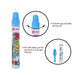 Magic water drawing pen with blue cap, unscrewed for mess-free painting instructions.