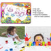 Aqua Magic water drawing mat with colorful animal designs, no-mess painting for toddlers.