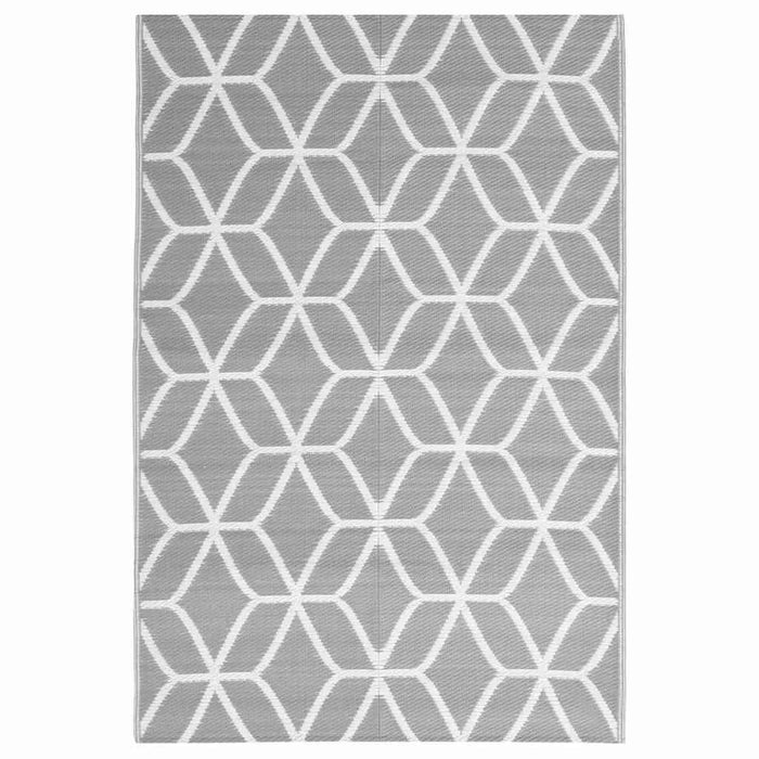 ARAKIL Outdoor Carpet – Grey | Double-Layer Jacquard Pattern - 140 x 200cm VIDAXL - Little and Giant Explorers vidaXL