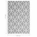 ARAKIL Outdoor Carpet – Grey | Double-Layer Jacquard Pattern - 140 x 200cm VIDAXL - Little and Giant Explorers vidaXL