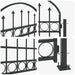 Arched Garden Gate 102×200cm – Grey | Classic Steel Outdoor Entrance VIDAXL - Little and Giant Explorers vidaXL