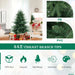 Artificial Christmas Tree Faux Hinged Christmas Tree 135cm - Little and Giant Explorers Costway